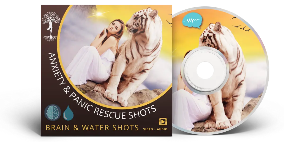Anxiety & Panic Rescue Shots - Brain & Water Shots Subliminals