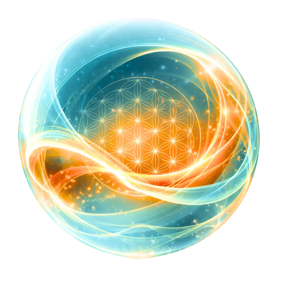 sphärenkugel mit energiewirbel 